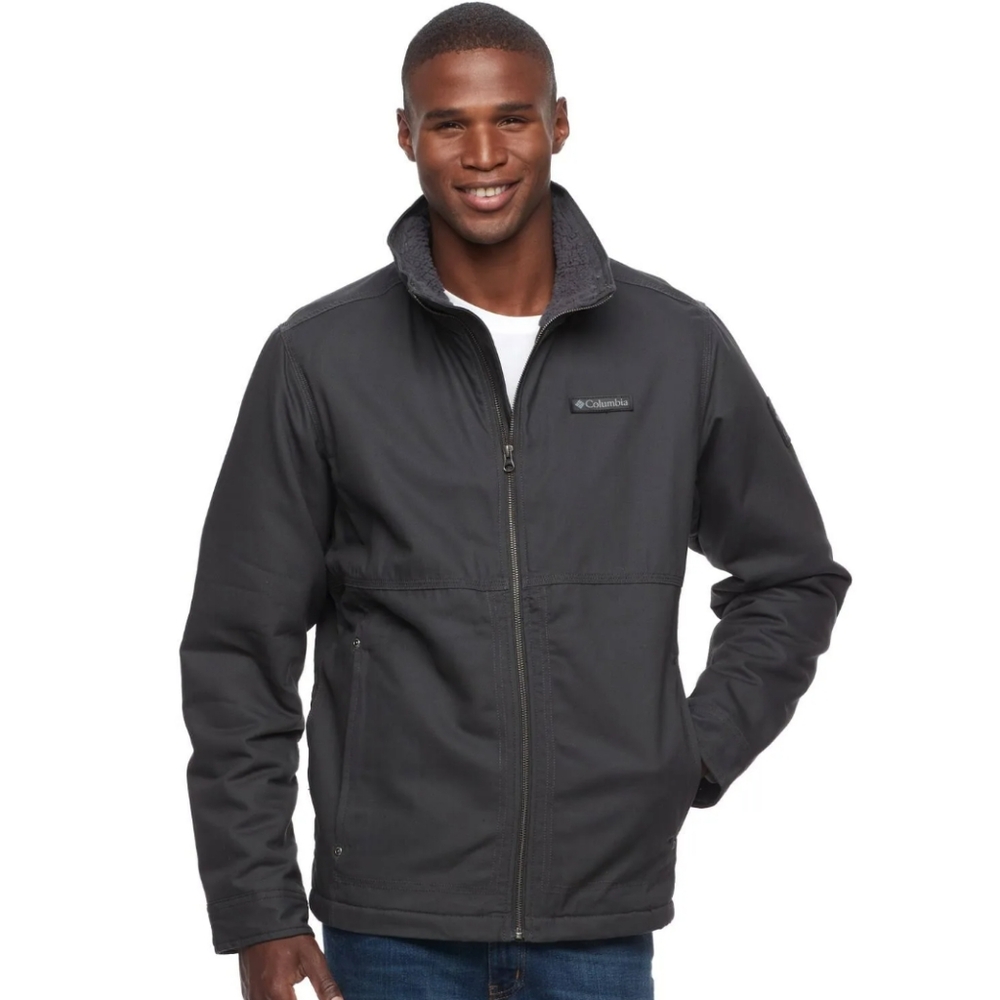 Columbia Men's Grey Beacon Stone Omni-Shield Sherpa-Lined Jacket
